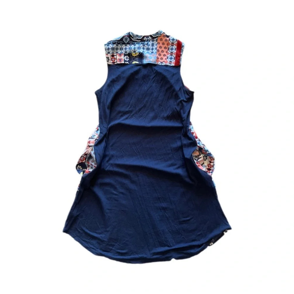 New York & Company Paisley Print Sleeveless Dress With Pockets Women’s Medium - Picture 4 of 12
